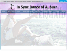 Tablet Screenshot of insyncdanceofauburn.com